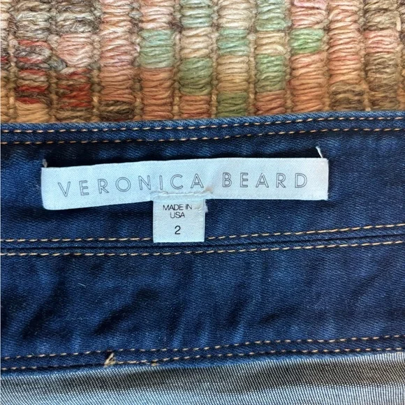 New Without Tags: Veronica Beard High Wasted Blue Flared Stretch Jeans